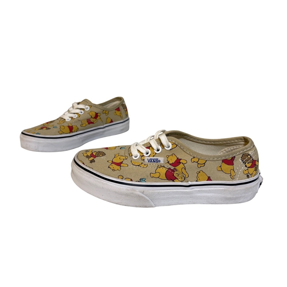 Vans x Disney Winnie the Pooh Canvas Sneakers Authentic Rare Kids Youth Size 1.0
